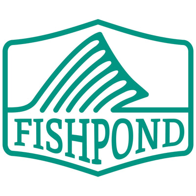 Fishpond Thermal Die Cut Sticker Dorsal Fin 4" Aqua Image 01