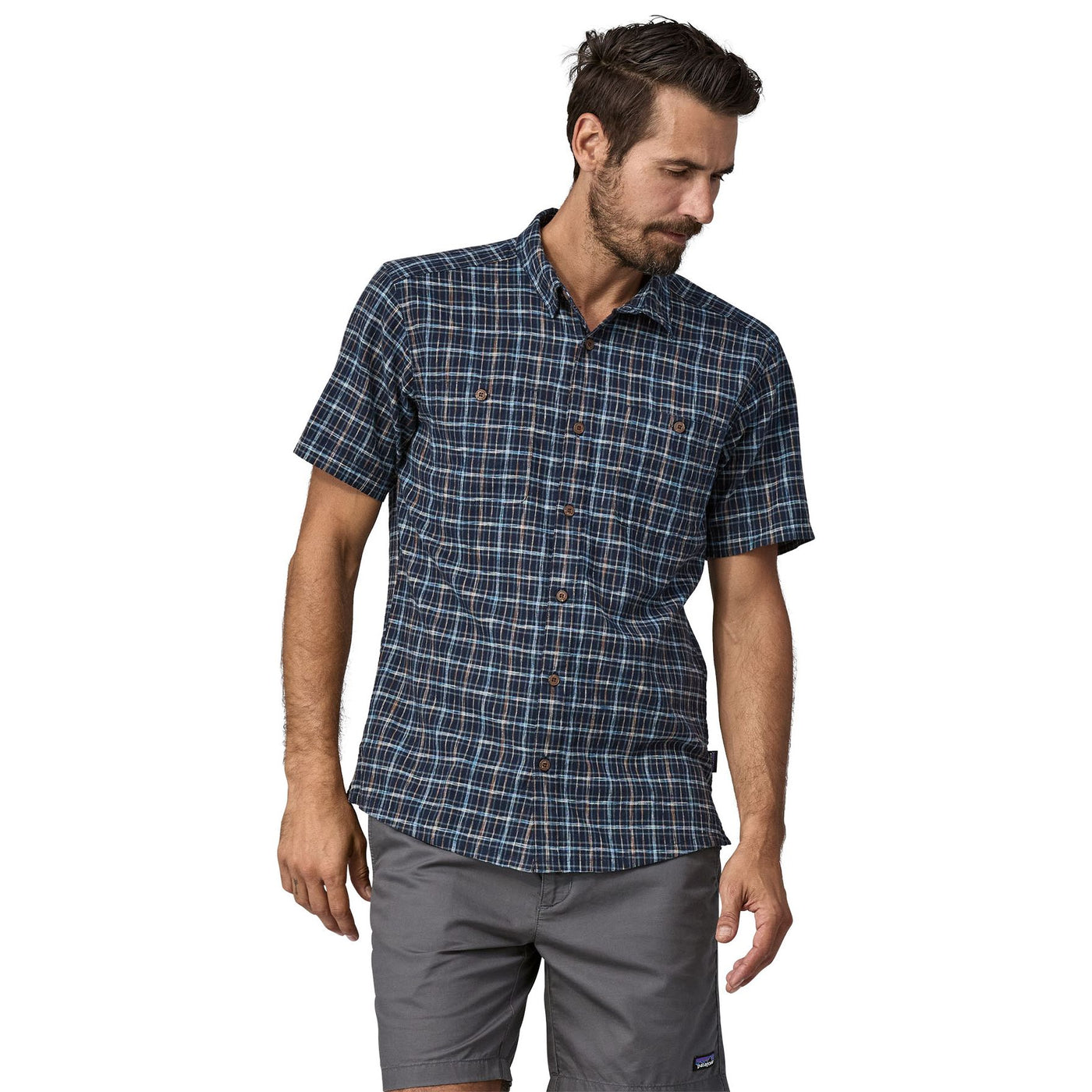 Patagonia Men's Back Step Shirt Renewal: New Navy Image 03