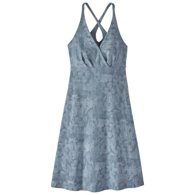 Patagonia Women's Amber Dawn Dress Channeling Spring: Light Plume Grey Image 01