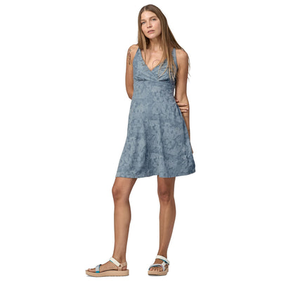 Patagonia Women's Amber Dawn Dress Channeling Spring: Light Plume Grey Image 02