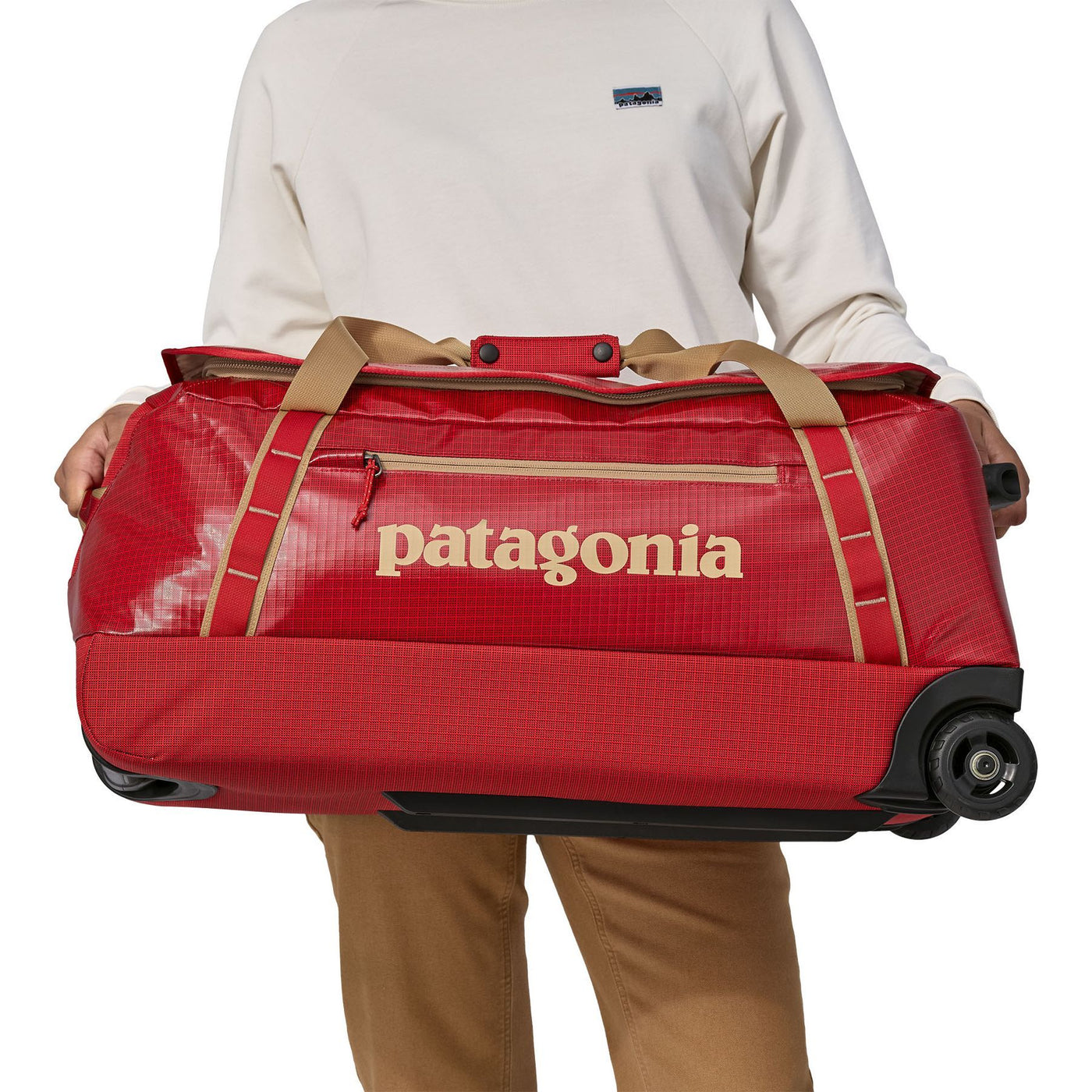 Patagonia Black Hole Wheeled Duffel 70L Touring Red Image 09