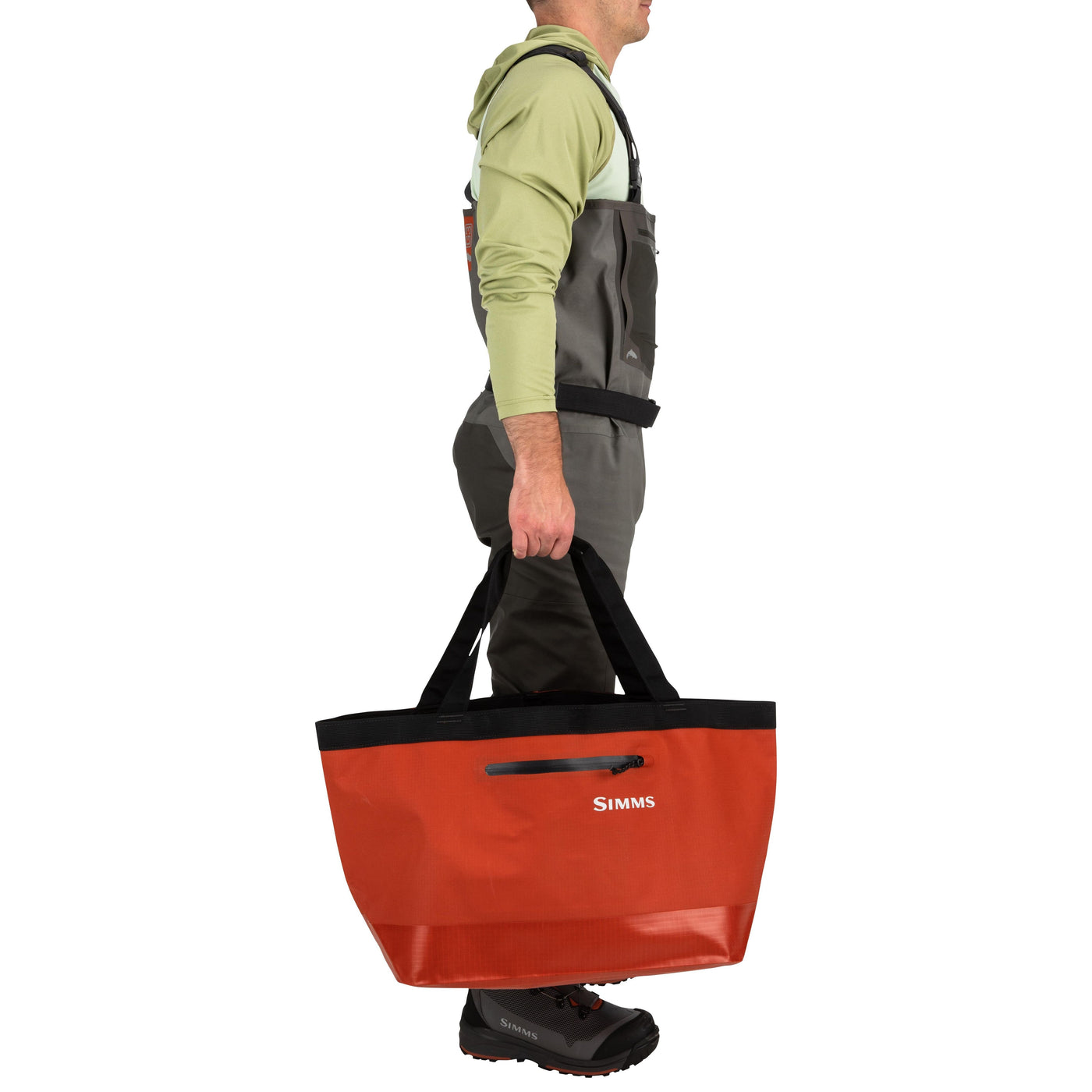 Simms Dry Creek Simple Tote - 50L Simms Orange Image 03