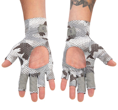 Simms SolarFlex SunGlove Hex Flo Camo Steel Image 03