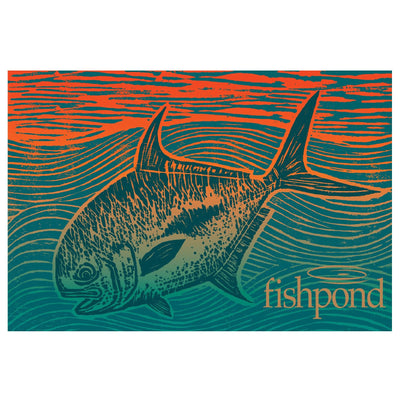 Fishpond Permit Paradise Sticker 5" Image 01