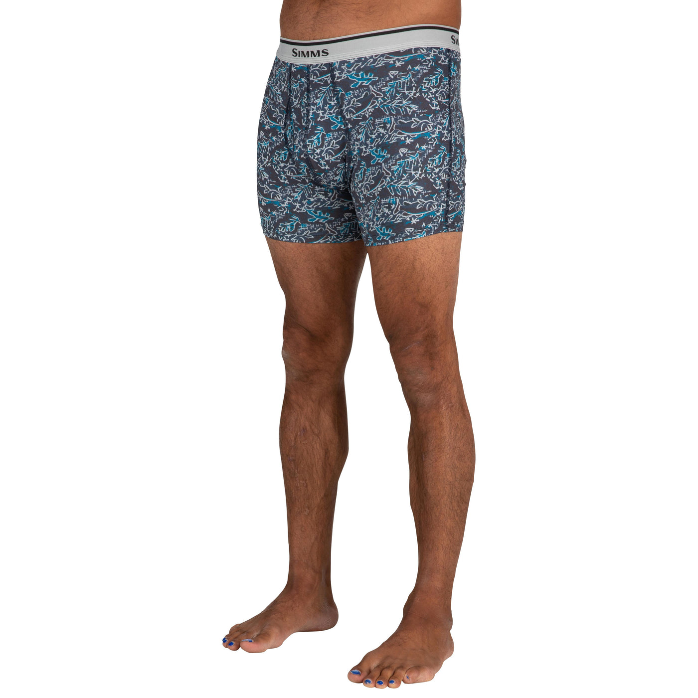 Simms Men's Simms Boxer Fish Grass Image 02