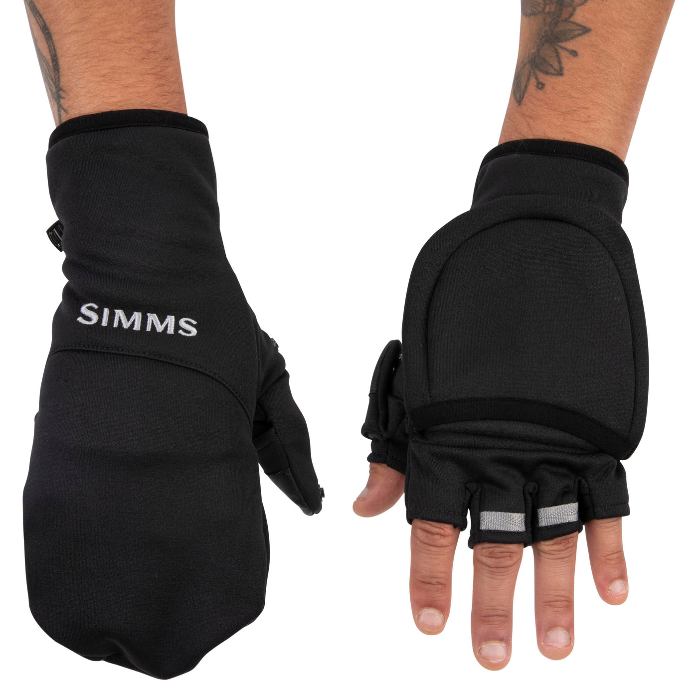 Simms Freestone Foldover Mitt Black Image 04