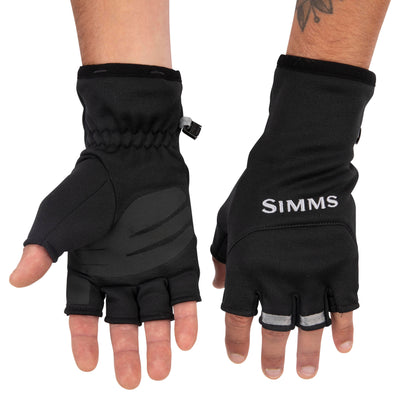 Simms Freestone Half Finger Mitt Black Image 03