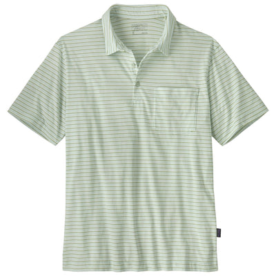 Patagonia Men's Cotton in Conversion LW Polo Highlight: Wispy Green Image 01