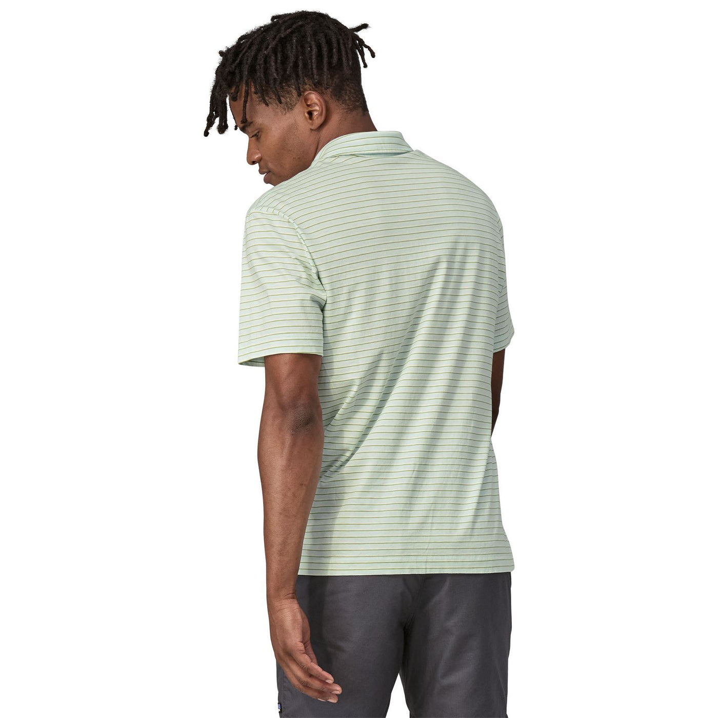 Patagonia Men's Cotton in Conversion LW Polo Highlight: Wispy Green Image 03