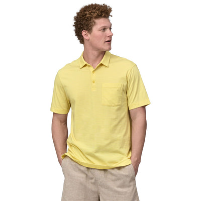 Patagonia Men's Cotton in Conversion LW Polo Seashore: Milled Yellow Image 02