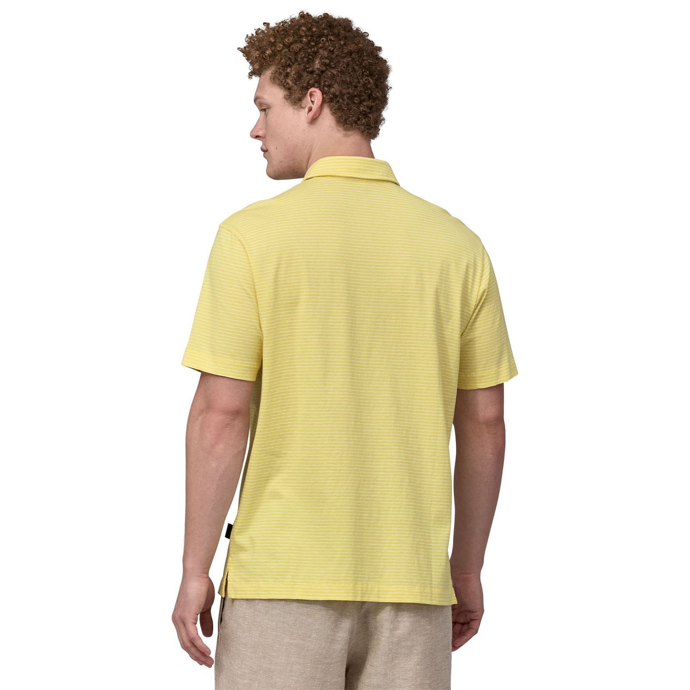 Patagonia Men's Cotton in Conversion LW Polo Seashore: Milled Yellow Image 03