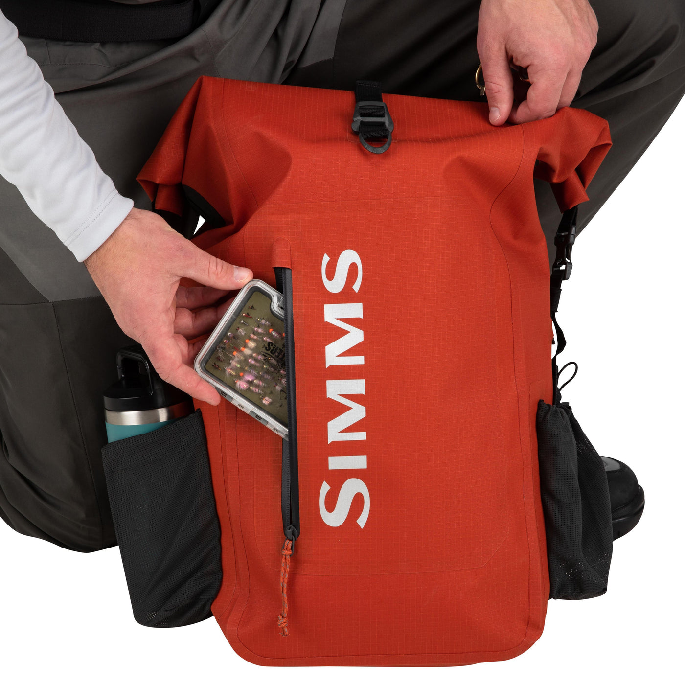 Simms Dry Creek Rolltop Backpack Black Image 10