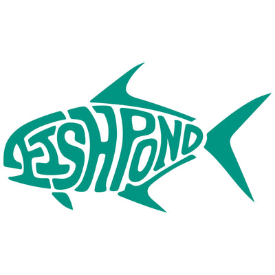 Fishpond Permit Thermal Die Cut Sticker Aqua Image 01