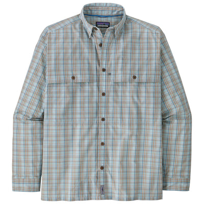 Patagonia Men's Island Hopper Shirt Long Sleeve Down River Steam Blue Image 01