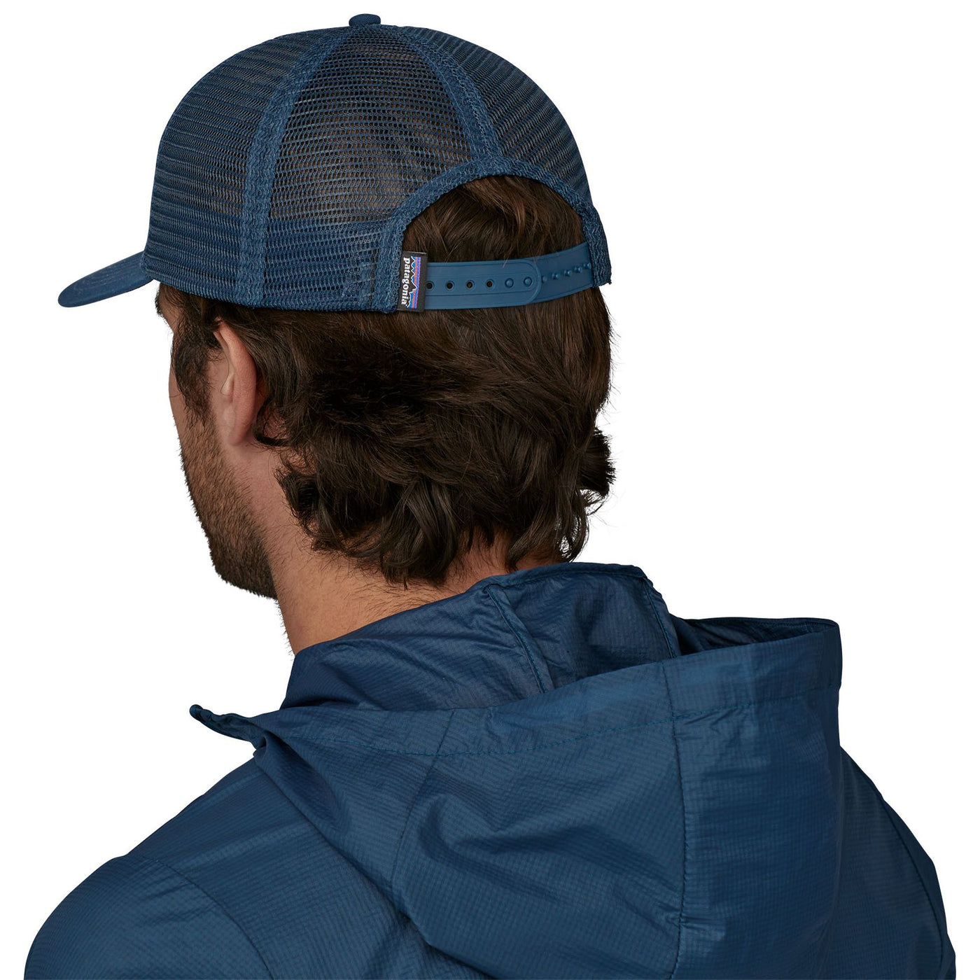 Patagonia Take a Stand Trucker Hat Bayou Badge: Tidepool Blue Image 04