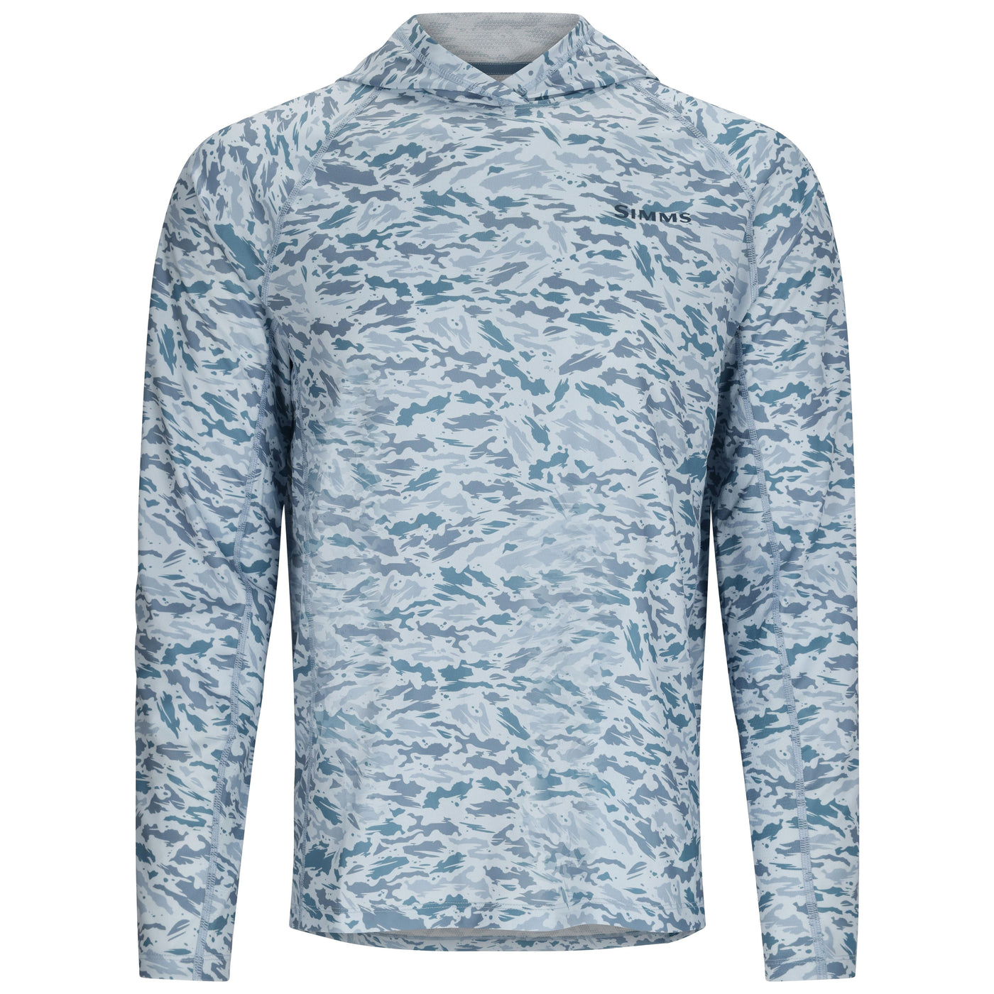 Simms Challenger Solar Hoody Ghost Camo Neptune Image 01