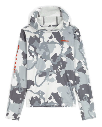 Simms Kid's Solar Tech Hoody Regiment Camo Cinder Image 01