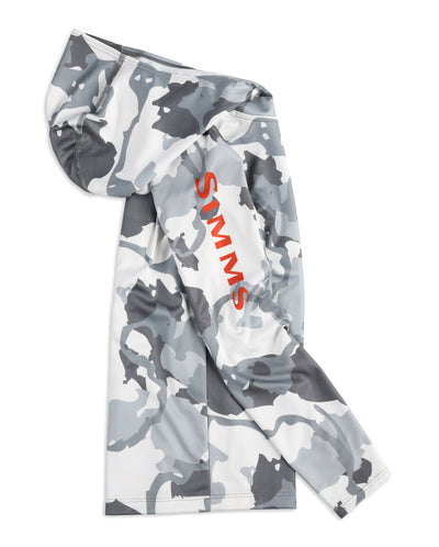 Simms Kid's Solar Tech Hoody Regiment Camo Cinder Image 02