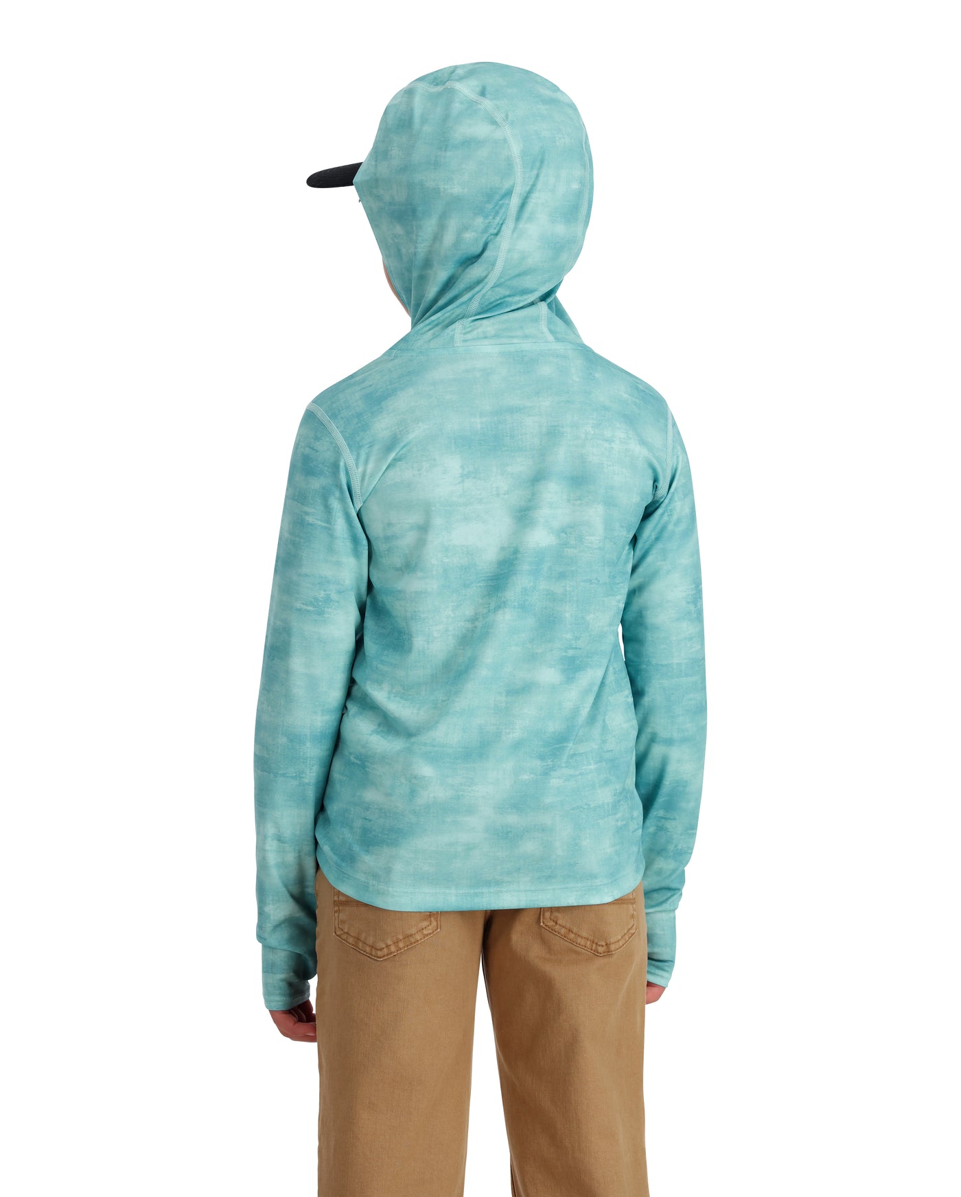 Simms Kid's Solar Tech Hoody Sea Breeze Daze Image 05