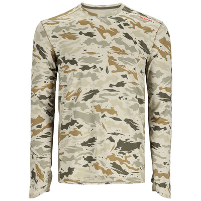 Simms SolarFlex Crew Ghost Camo Stone/Stone Image 01