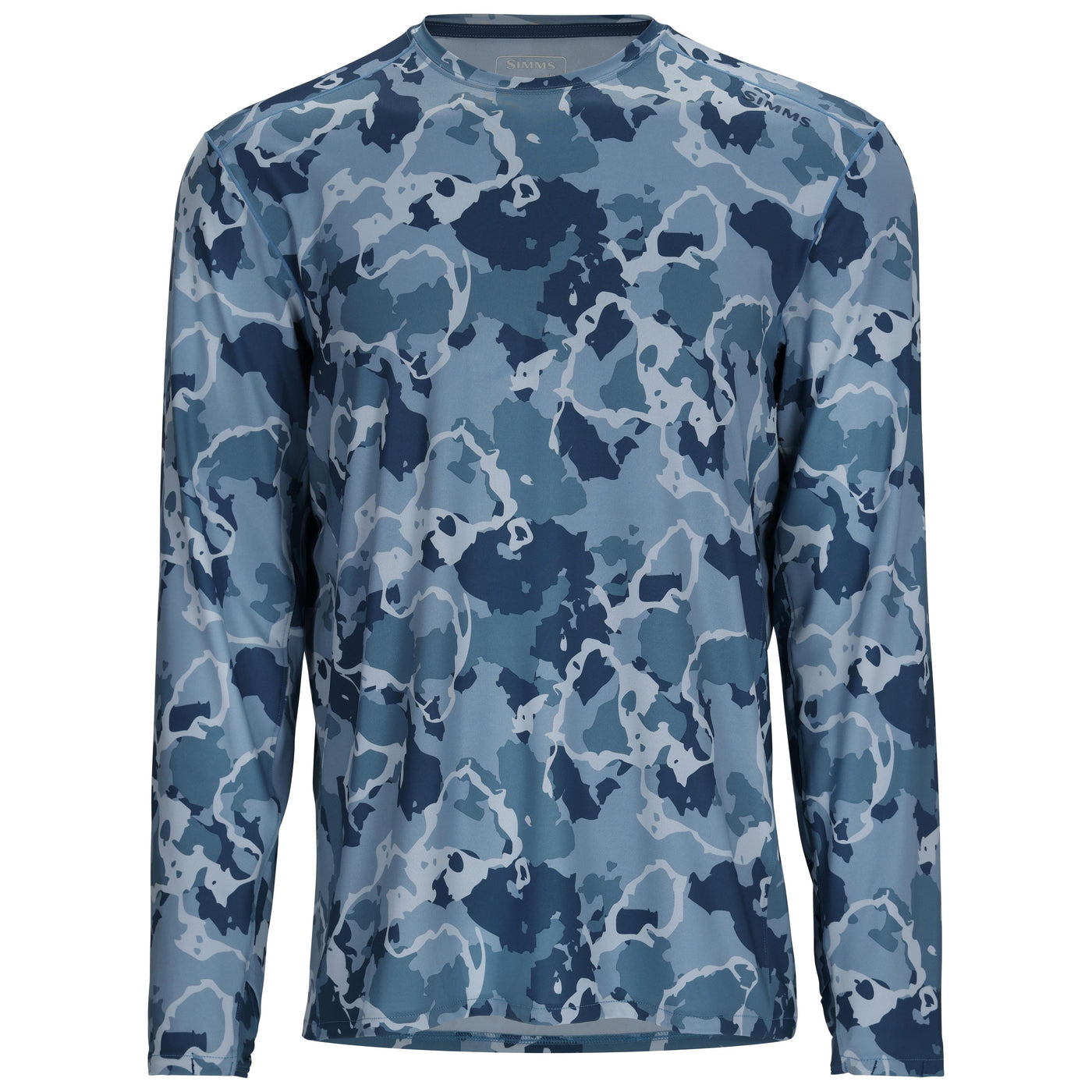 Simms Men's SolarFlex Crew Regiment Camo Neptune Image 01