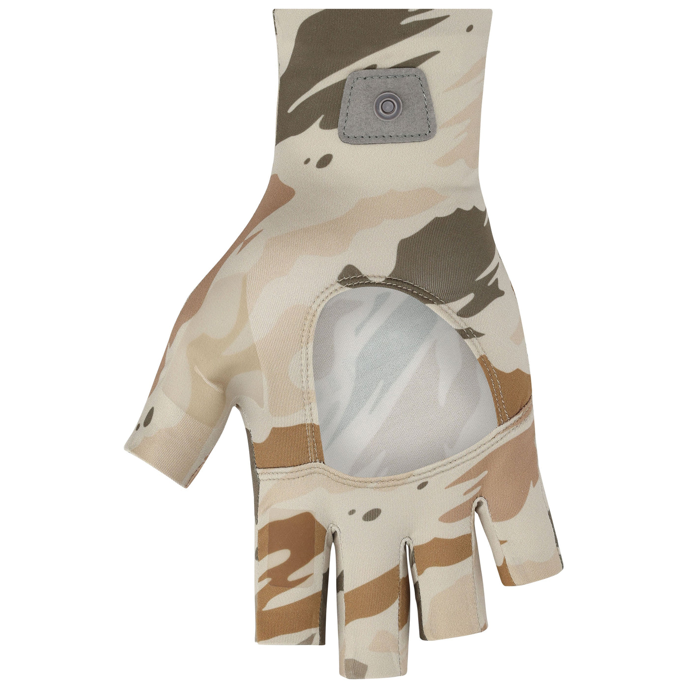 Simms SolarFlex Half-Finger SunGlove Ghost Camo Stone Image 02