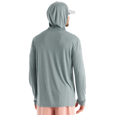 Free Fly Men's Bamboo Lightweight Hoody Slate Image 02