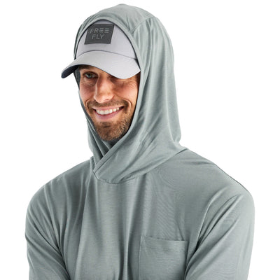 Free Fly Men's Bamboo Lightweight Hoody Slate Image 03