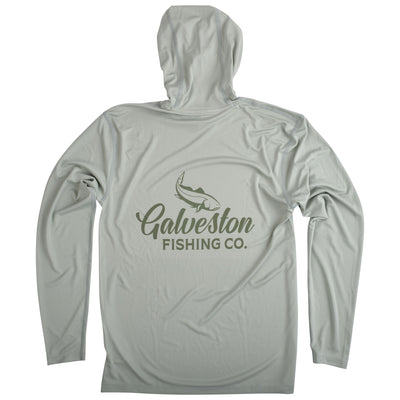 GFC Simms Men's CBP Tech Hoody, Printed Logo Back CenterAspen / Olive Image 02