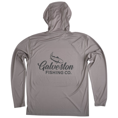 GFC Simms Men's CBP Tech Hoody, Printed Logo Back CenterDolomite / Gray Image 02