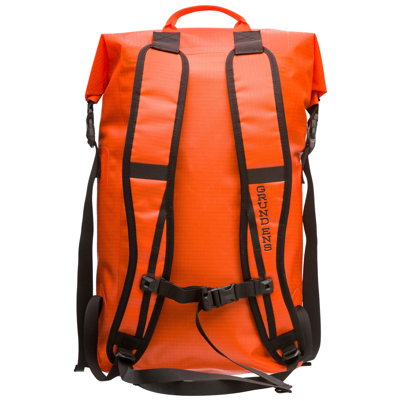 Grundens Bootlegger Roll Top Backpack 30L Red Orange Image 03