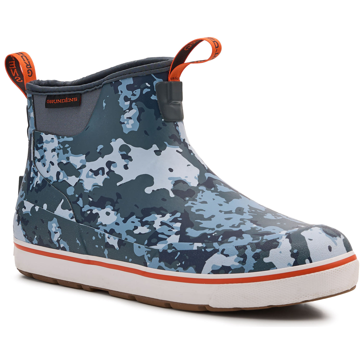 Grundens Deck Boss Ankle Boot Flats Camo Storm Image 01