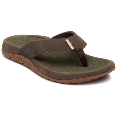 Grundens Fishfinder Sandal Dark Brown Image 01