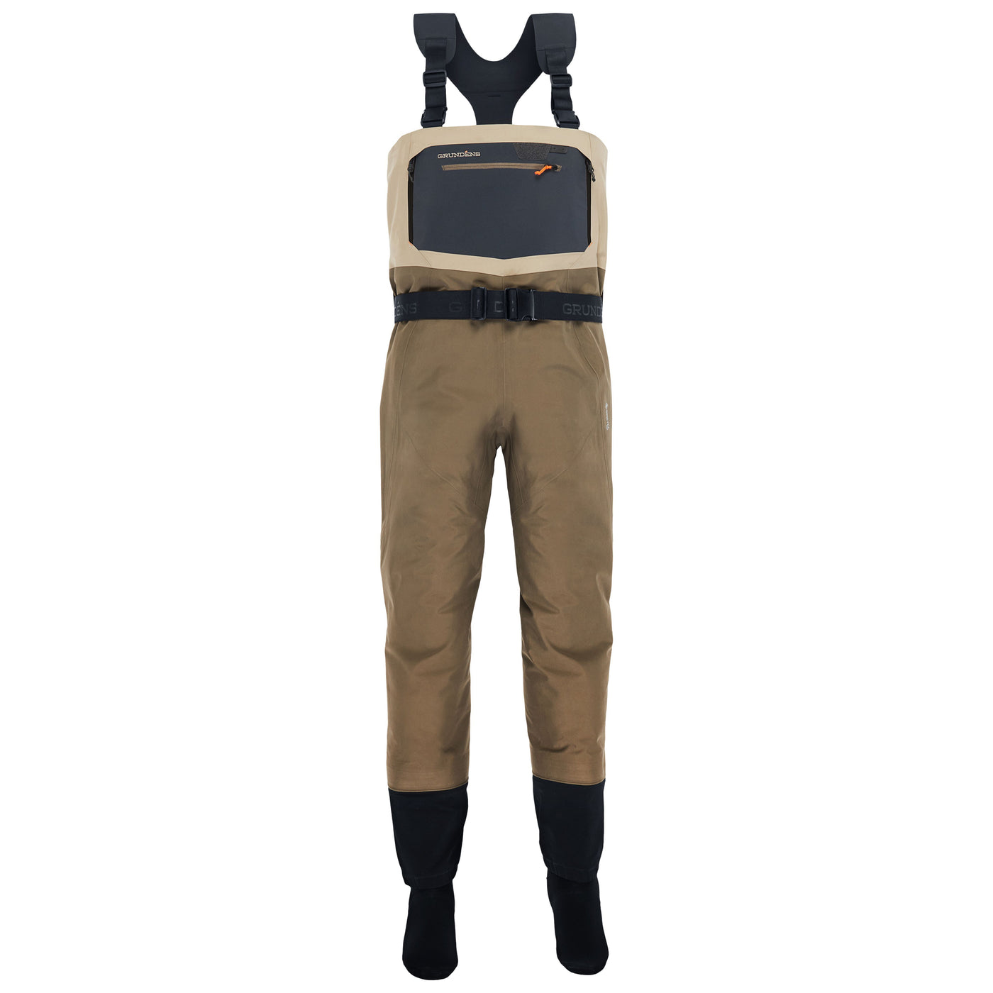 Grundens Men's Boundary Gore-Tex Stockingfoot Wader Stone/Otter Image 01