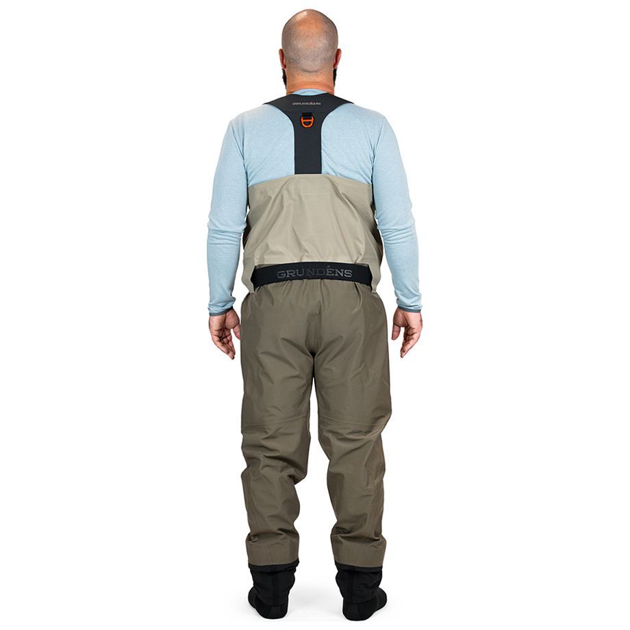 Grundens Men's Boundary Gore-Tex Stockingfoot Wader Stone/Otter Image 04