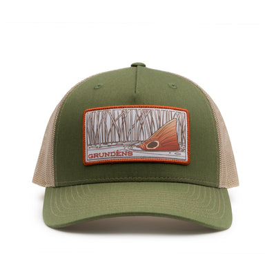 Grundens Redfish Trucker Army Olive / Tan Image 01