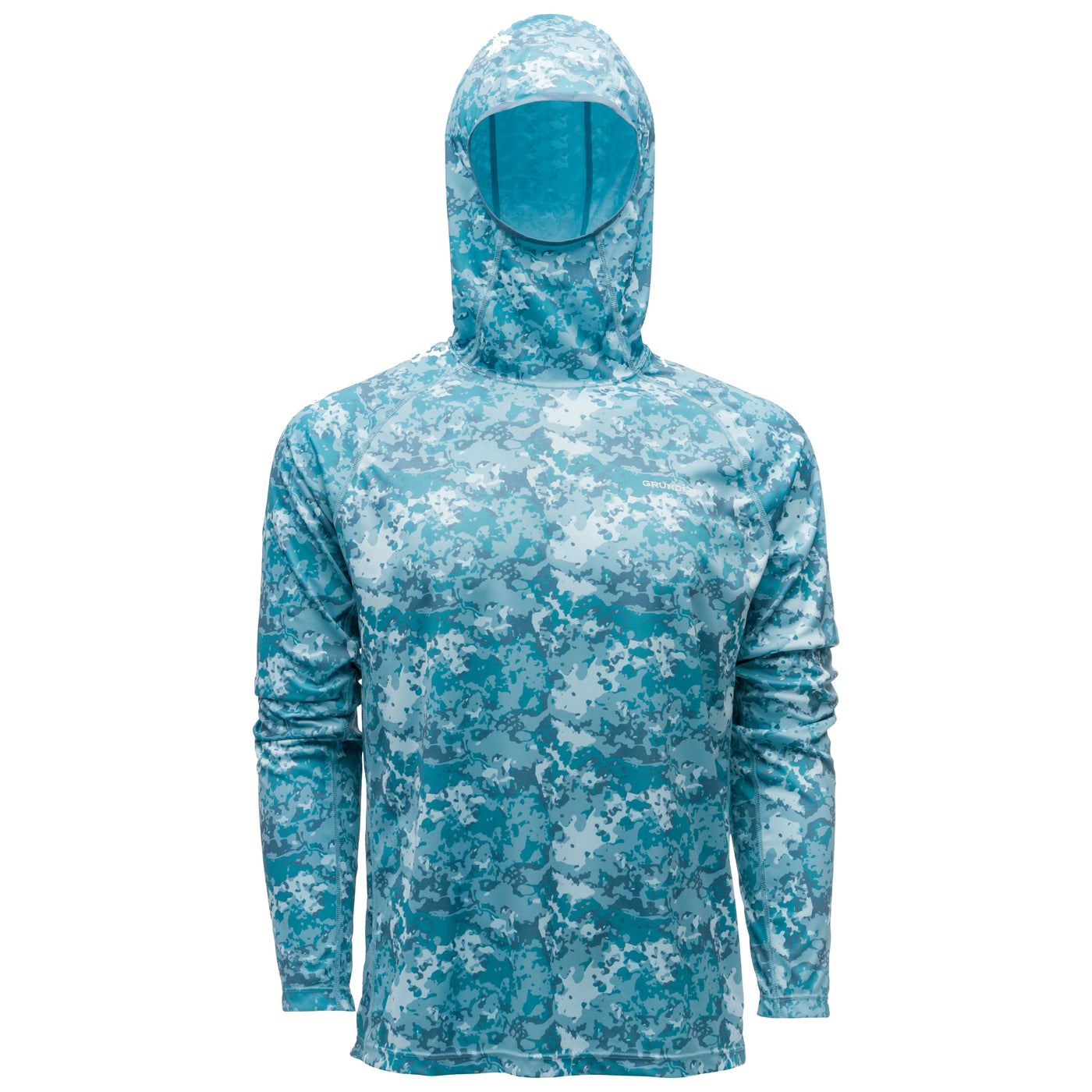 Grundens Solstrale Hoody Flats Camo / Gulf Image 01