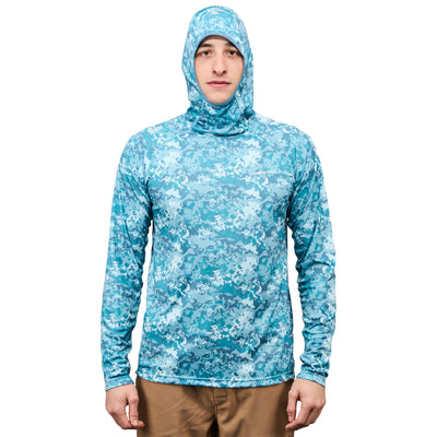 Grundens Solstrale Hoody Flats Camo / Gulf Image 02