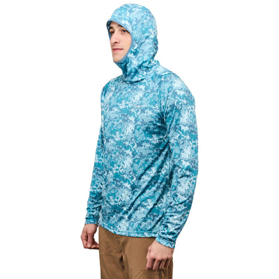 Grundens Solstrale Hoody Flats Camo / Gulf Image 03