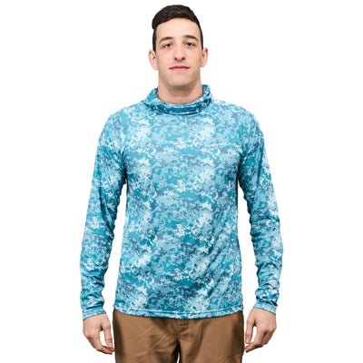 Grundens Solstrale Hoody Flats Camo / Gulf Image 05