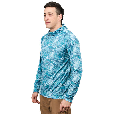 Grundens Solstrale Hoody Flats Camo / Gulf Image 06