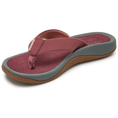 Grundens Women's Deck-Mate 3-point Sandal Light Mahogony Image 02