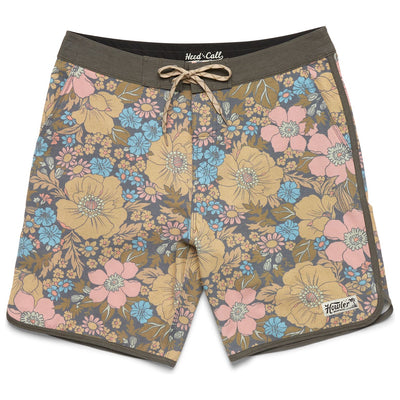 Howler Brothers Bruja Boardshorts Flower Power Cocoa Image 01