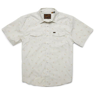 Howler Brothers H Bar B Snapshirt Vintage Grid Floral Medium White Image 01