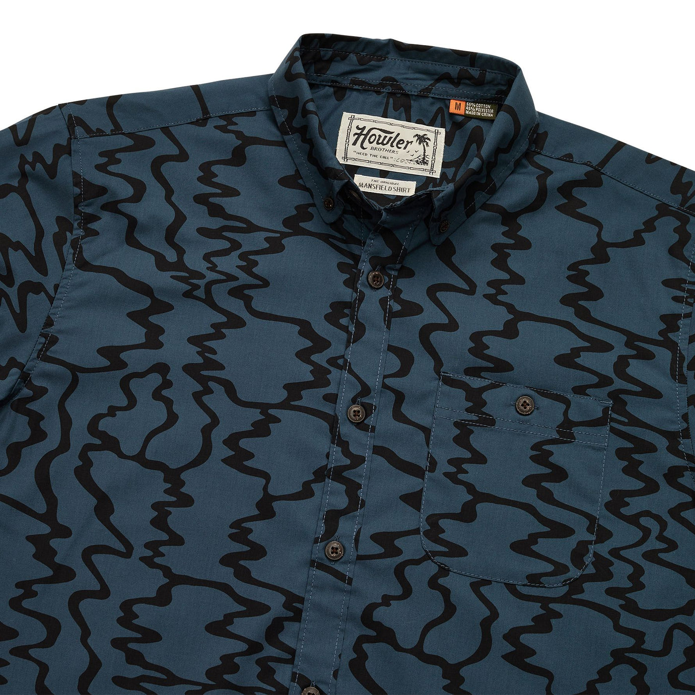 Howler Brothers Mansfield Shirt Ocean Motion Oil Slick Image 01