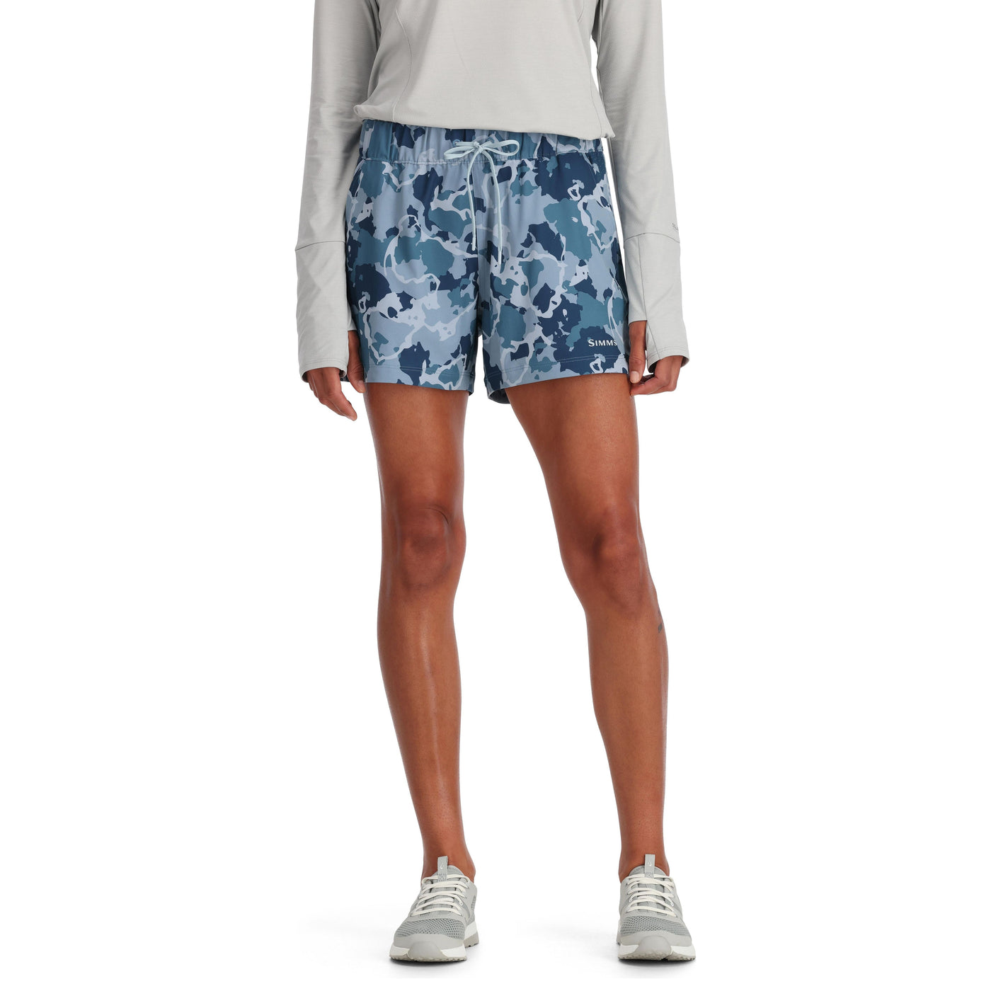 Simms Women's Seamount Short Regiment Camo Neptune Image 02