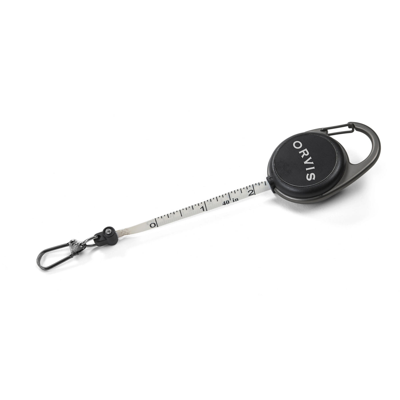 Orvis Black Nickel Carabiner Tape Measure Zinger Combo Image 01