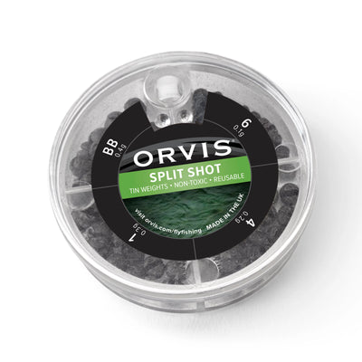 Orvis Non Toxic Split Shot 4 Sizes Black Image 01