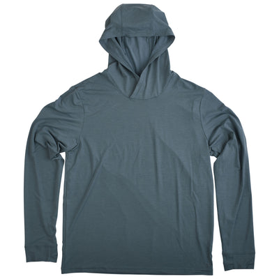 GFC Free Fly Men's Elevate Lightweight Hoodie, Bordered Logo Back CenterStormy Sea / White Image 01
