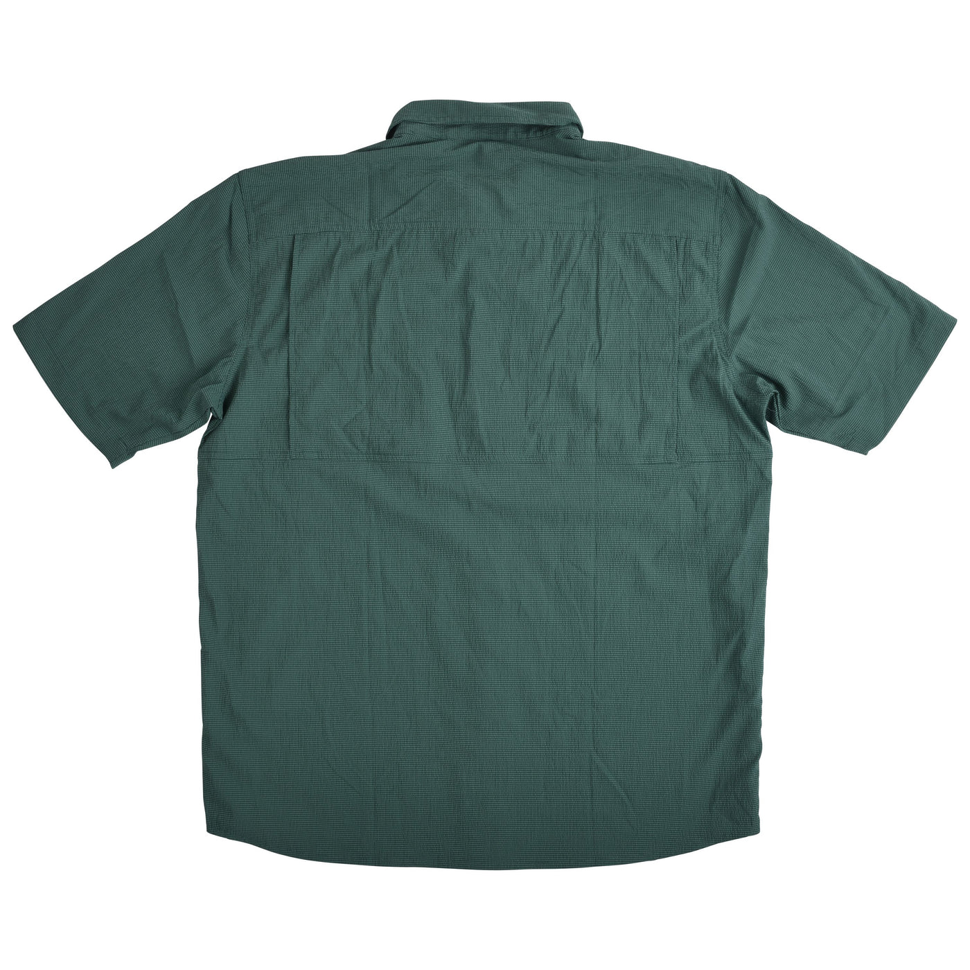 GFC Orvis Men's Open Air Caster Short Sleeve Shirt, Embroidered Logo Left ChestPeacock & Aloe / Dk Peacock & White Image 02